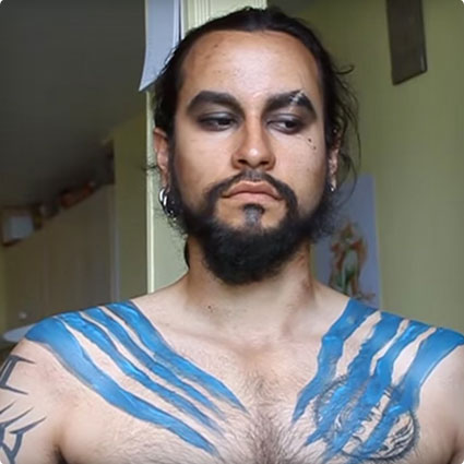 Khal Drogo Makeup Tutorial