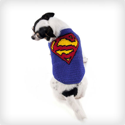 Superman Dog Crochet Costume