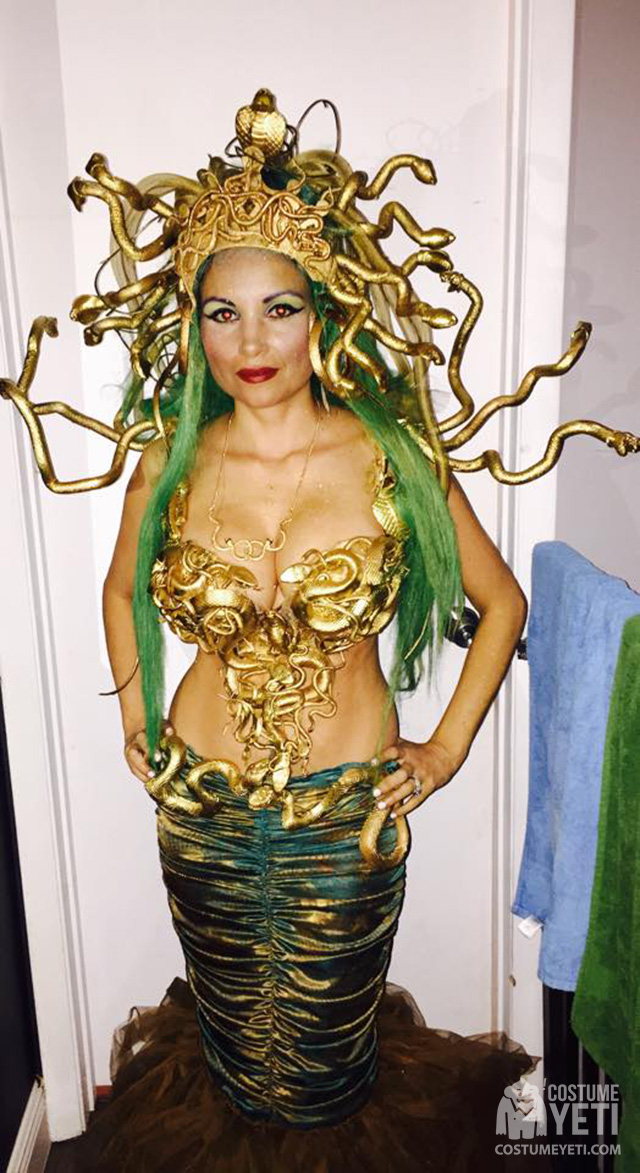 Diy Golden Medusa Costume Costume Yeti