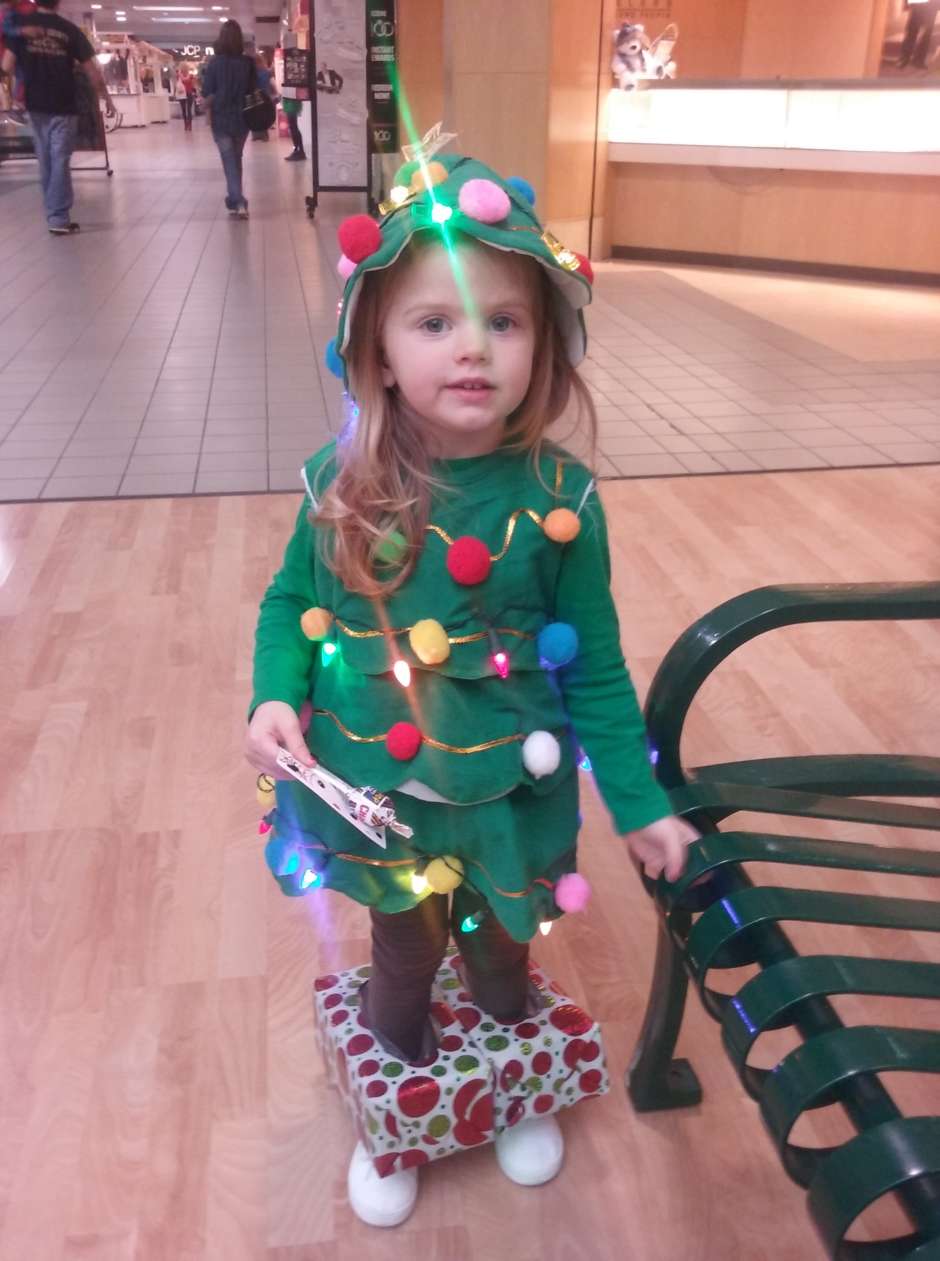 Christmas tree dress kids best sale