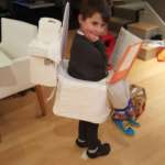 Boy on the Toilet and Toilet Plunger Costume