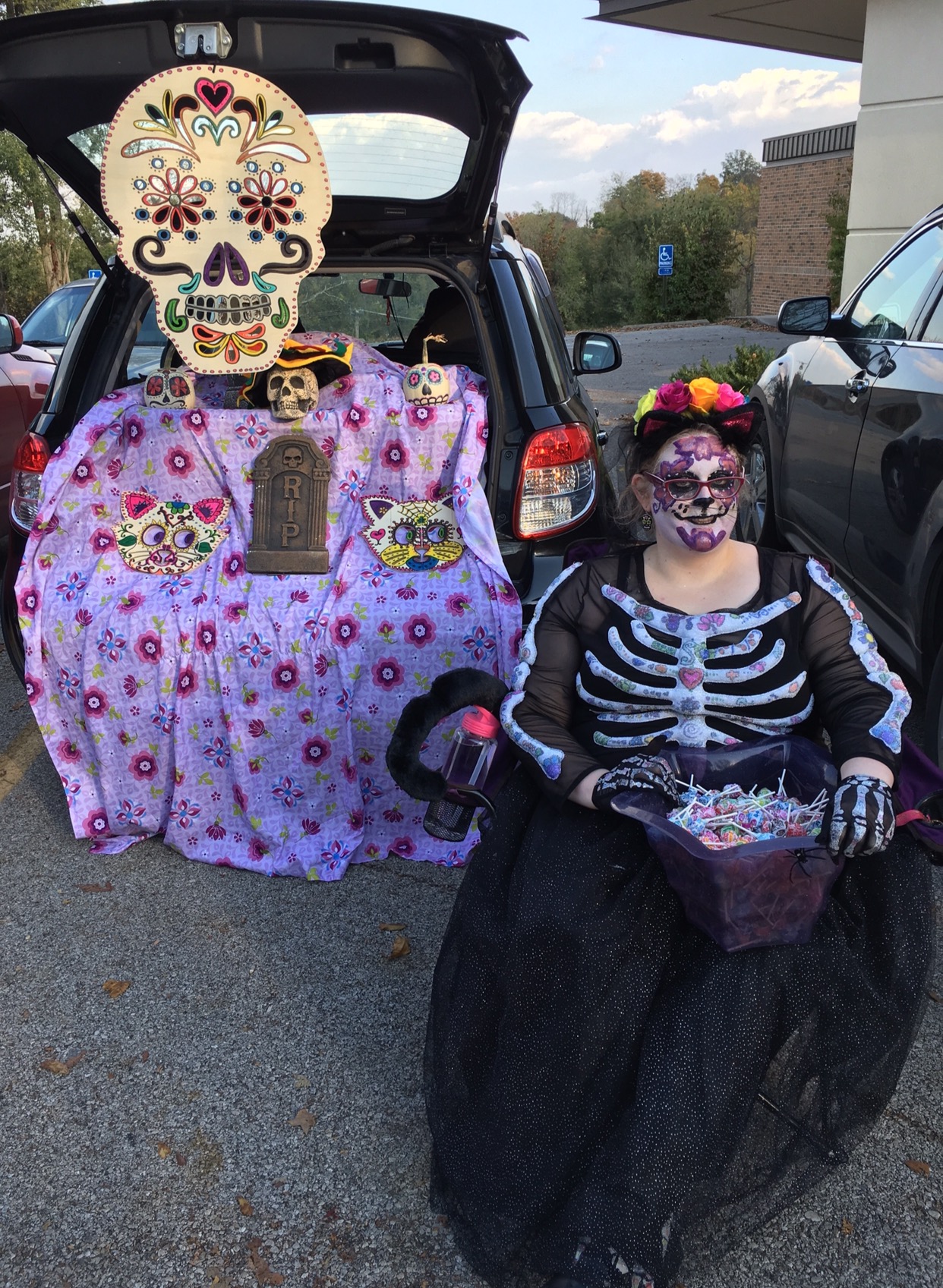 DIY Gato Muertos (Day of the Dead) Costume for Women - Costume Yeti