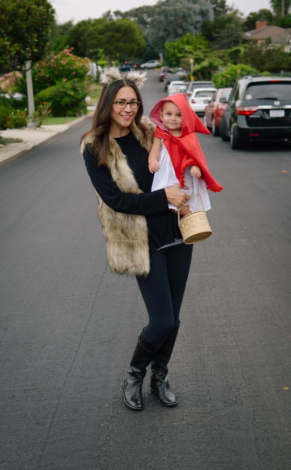 Homemade Little Red Riding Hood Family Costume Costume Yeti